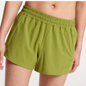 nwt CALIA Women's Mid Rise Infinity Run Short- Dark Green